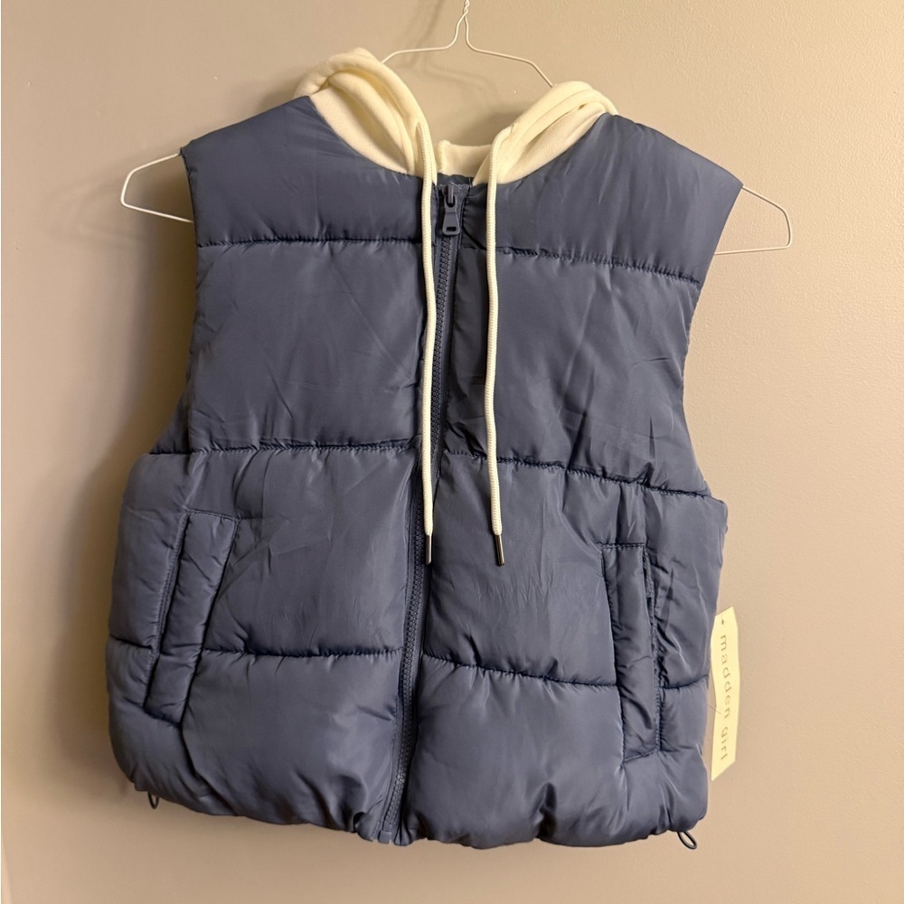 Madden Girl Navy Puffer Vest